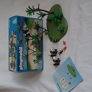 Vintage (2004) Playmobil Zoo Panda Family #3241